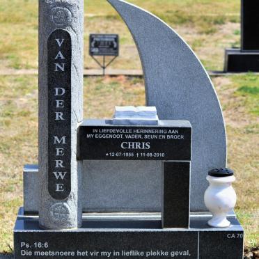 MERWE Chris, van der 1955-2010