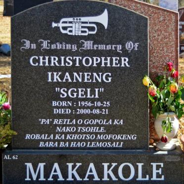MAKAKOLE Christopher Ikaneng 1956-2000