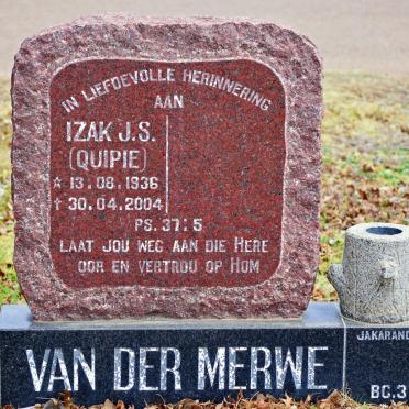 MERWE Izak J.S., van der 1936-2004