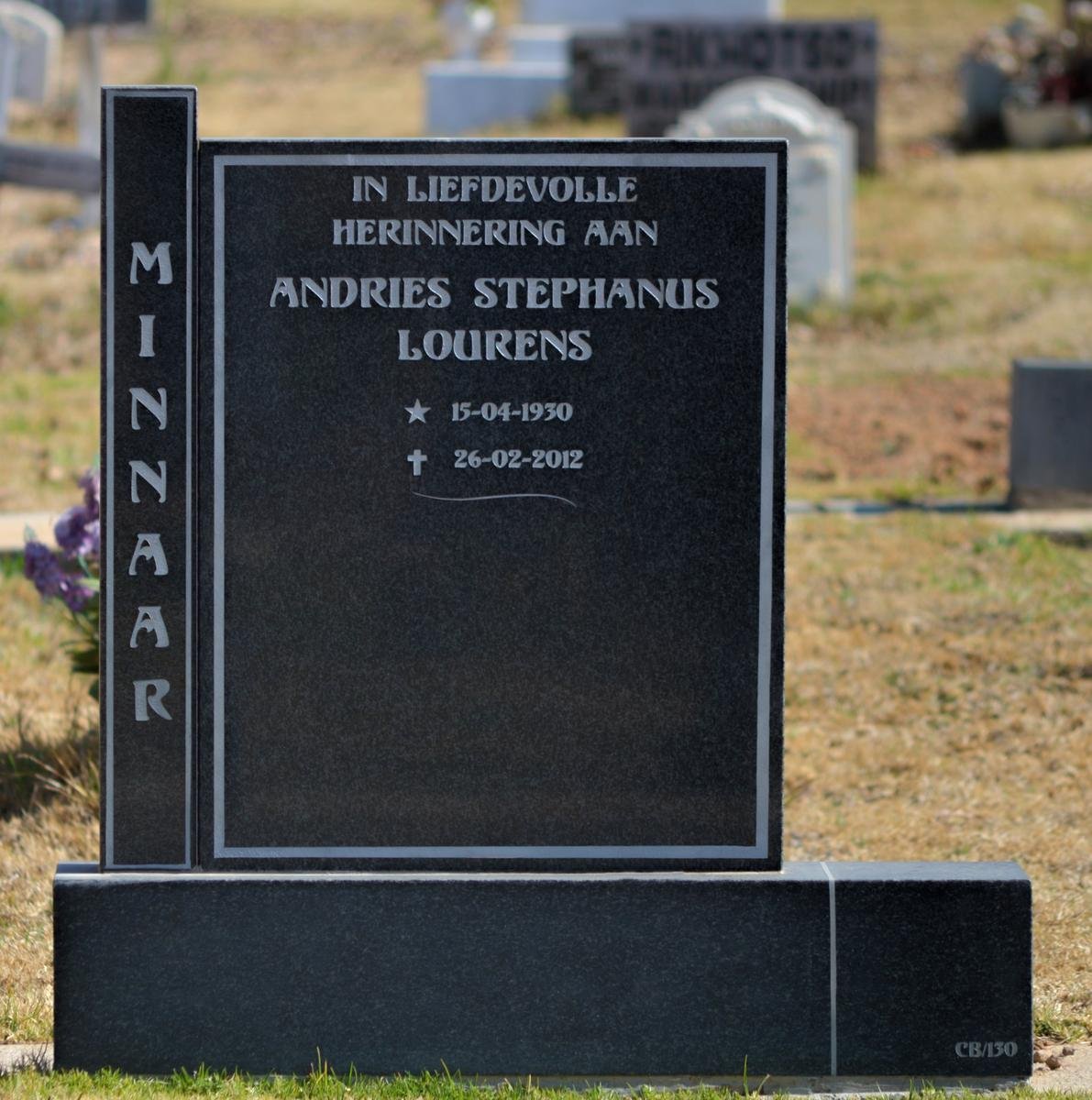 MINNAAR Andries Stephanus Lourens 1930-2012