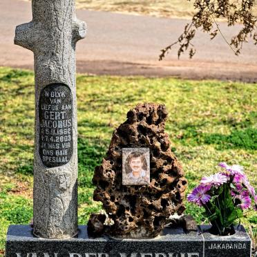 MERWE Gert Jacobus, van der 1962-2003