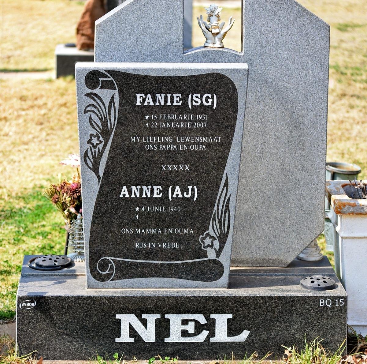 NEL S.G. 1931-2007 &amp; A.J. 1940-