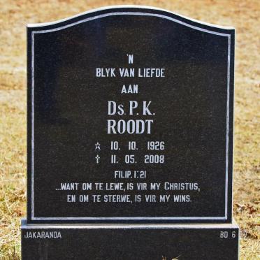 ROODT P.K. 1926-2008