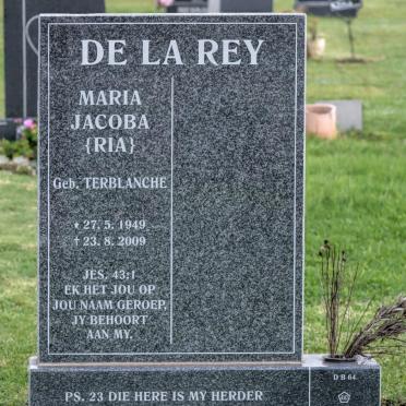 REY Maria Jacoba, de la nee TERBLANCHE  1949-2009