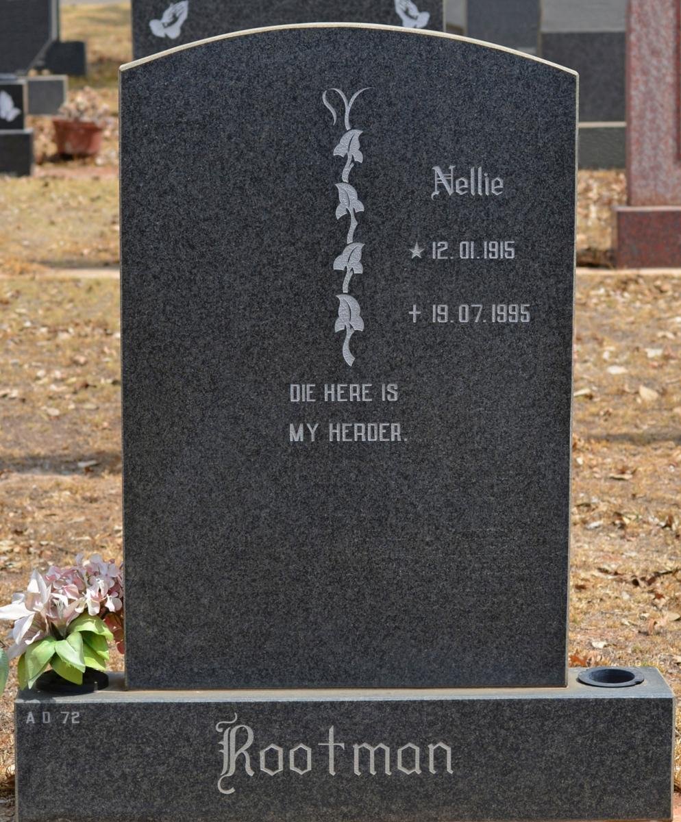 ROOTMAN Nellie 1915-1995