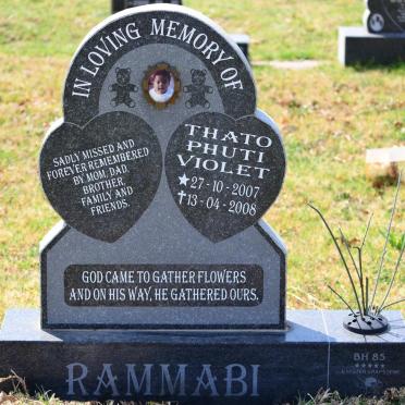 RAMMABI Thato Phuti Violet 2007-2008
