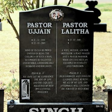 SINGH Ujjain 1946-2005 &amp; Lalitha 1949-