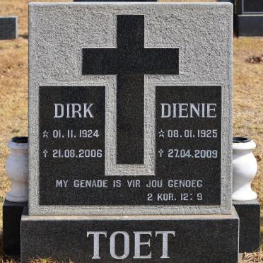 TOET Dirk 1924-2006 &amp; Dienie 1925-2009