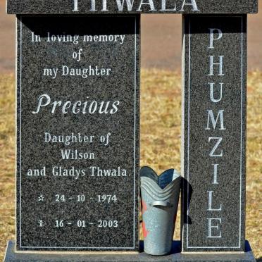 THWALA Phumzile Precious 1974-2003
