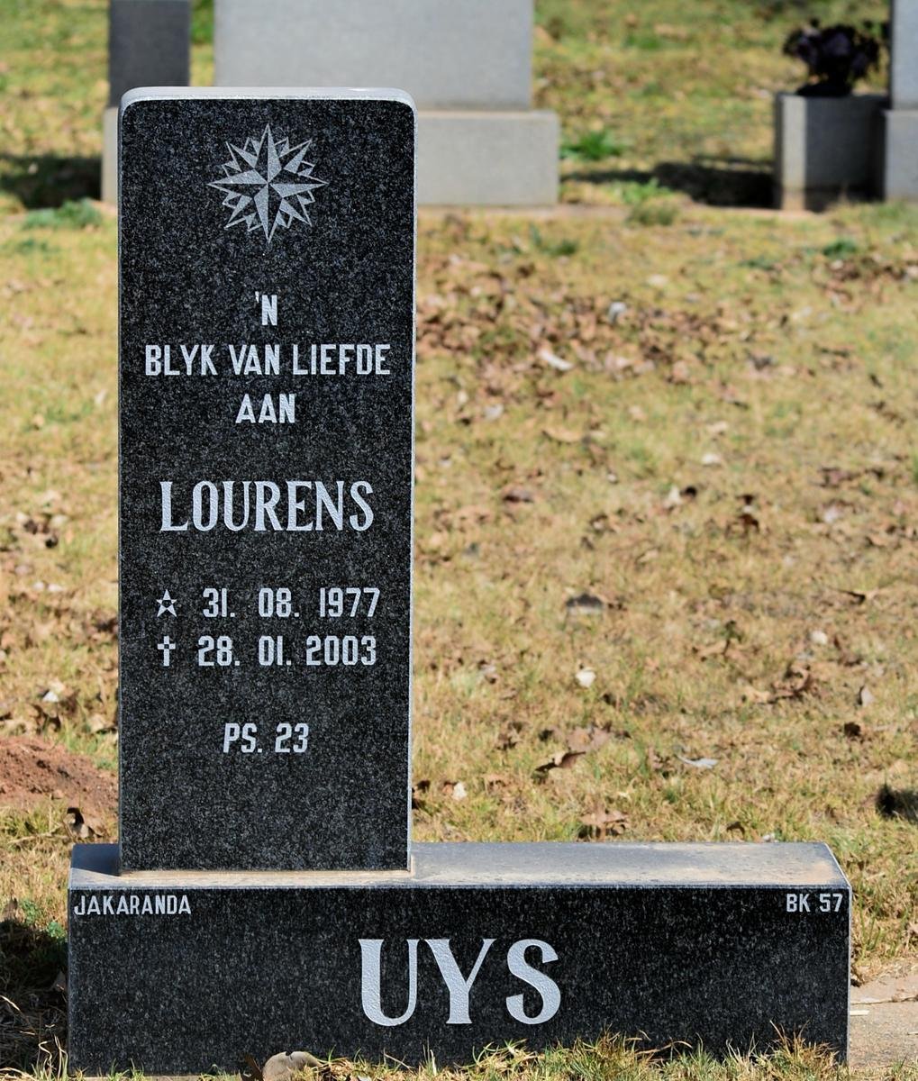 UYS Lourens 1977-2003