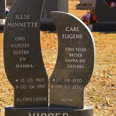 VISSER Illse Minnette nee VAN SCHALKWYK 1969-1997 :: VAN SCHALKWYK Carl Eugene 1970-2010