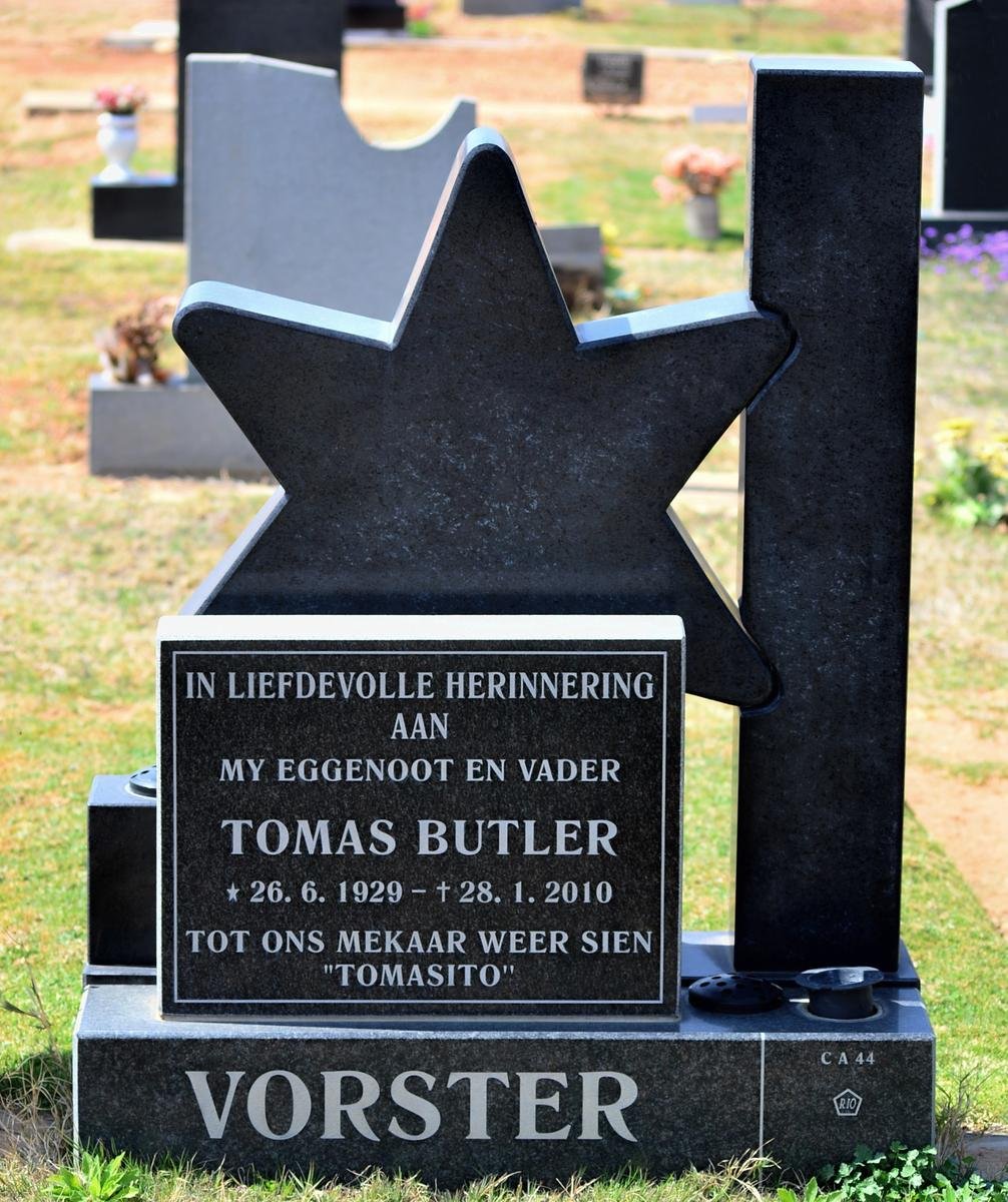 VORSTER Tomas Butler 1929-2010