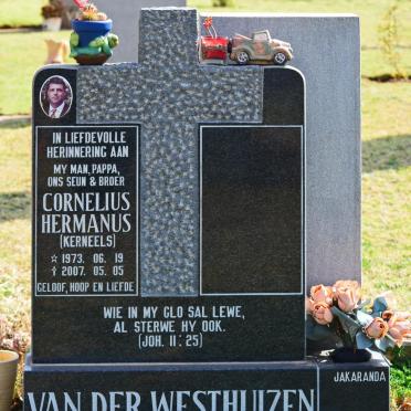 WESTHUIZEN Cornelius Hermanus, van der 1973-2007