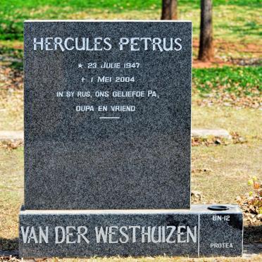 WESTHUIZEN Hercules Petrus, van der 1947-2004