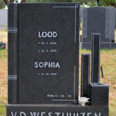 WESTHUIZEN Lood, v.d. 1934-2001 &amp; Sophia 1936-