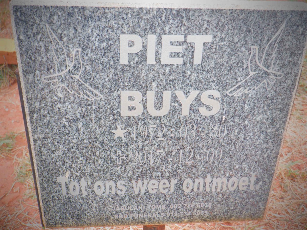 BUYS Piet 1972-2017