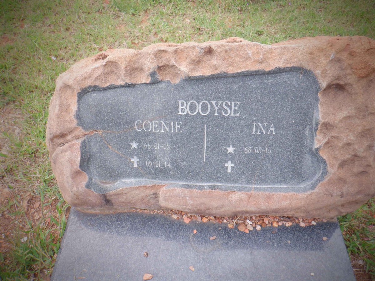 BOOYSE Coenie 1966-2009 &amp; Ina 1968