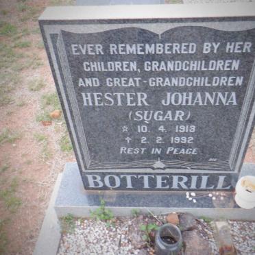 BOTTERILL Hester Johanna 1913-1992