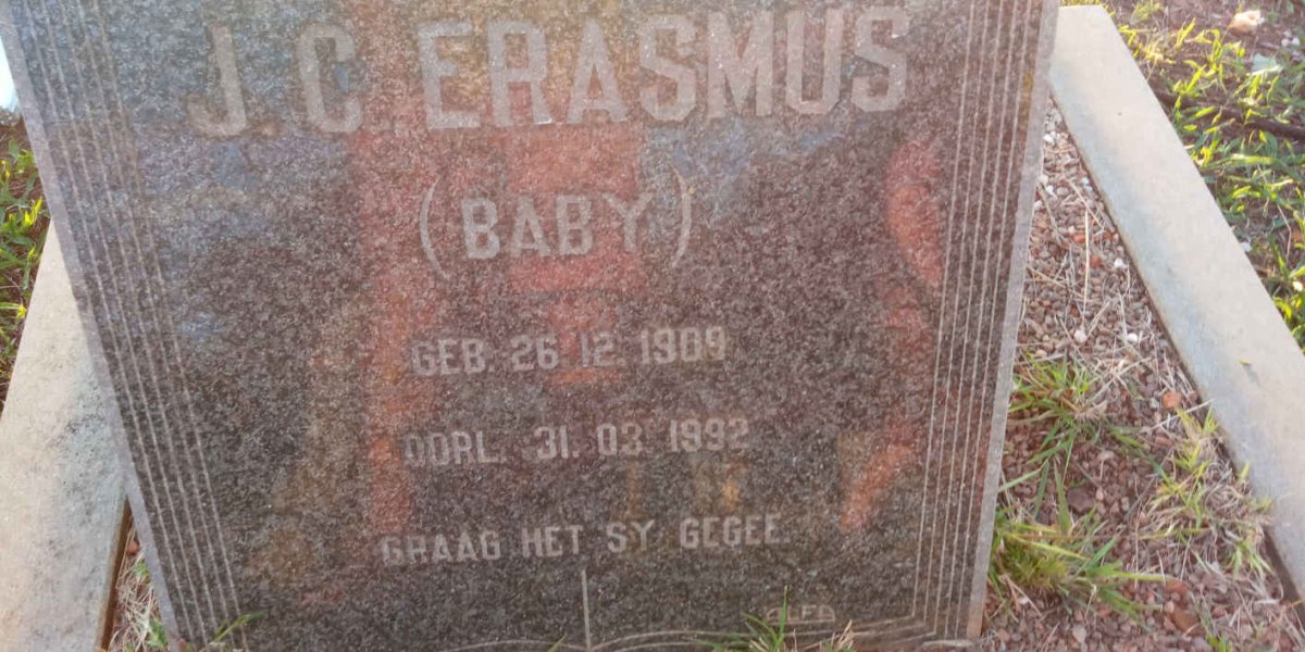 ERASMUS J.C. 1909-1992