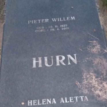 HURN Pieter Willem 1925-2001 &amp; Helena Aletta 1930-2004