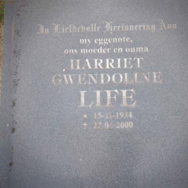 LIFE Harriet Gwendoline 1934-2000