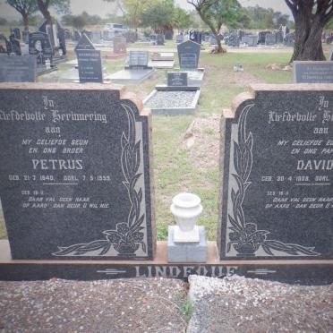 LINDEQUE David 1908-1956 :: LINDEQUE Petrus 1940-1959