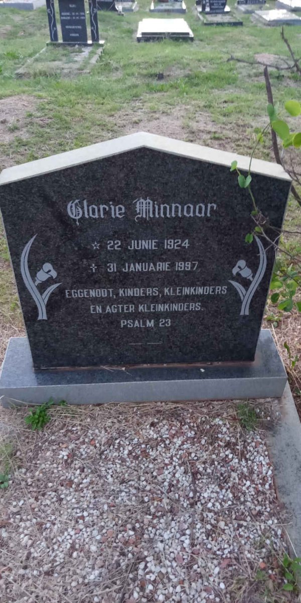 MINNAAR Glorie 1924-1997