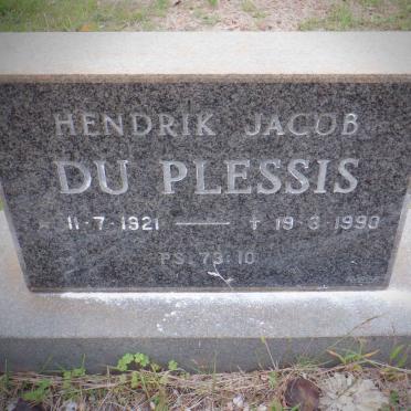 PLESSIS Hendrik Jacob, du 1921-1990
