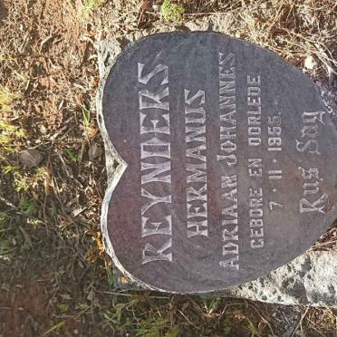 REYNDERS Hermanus Adriaan Johannes 1955-1955