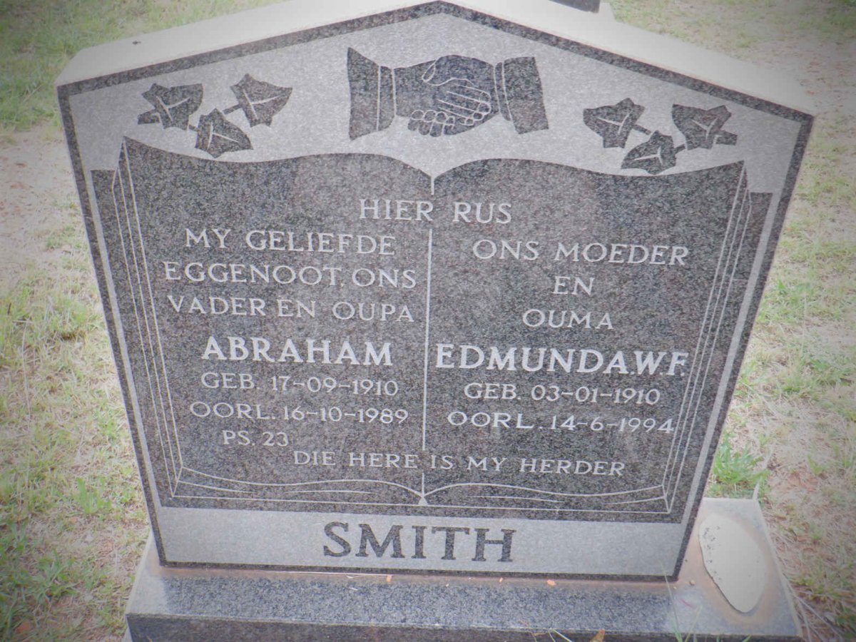 SMITH Abraham 1910-1989 &amp; Edmunda W.F. 1910-1994