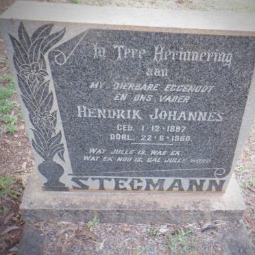 STEGMANN Hendrik Johannes 1897-1960