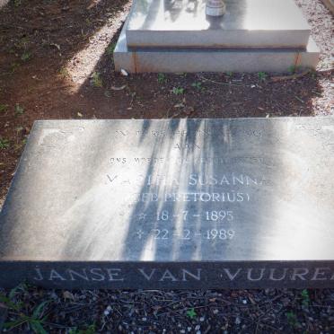 VUUREN Martha Susanna, Janse van nee PRETORIUS 1895-1989