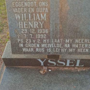 YSSEL William Henry 1936-1992