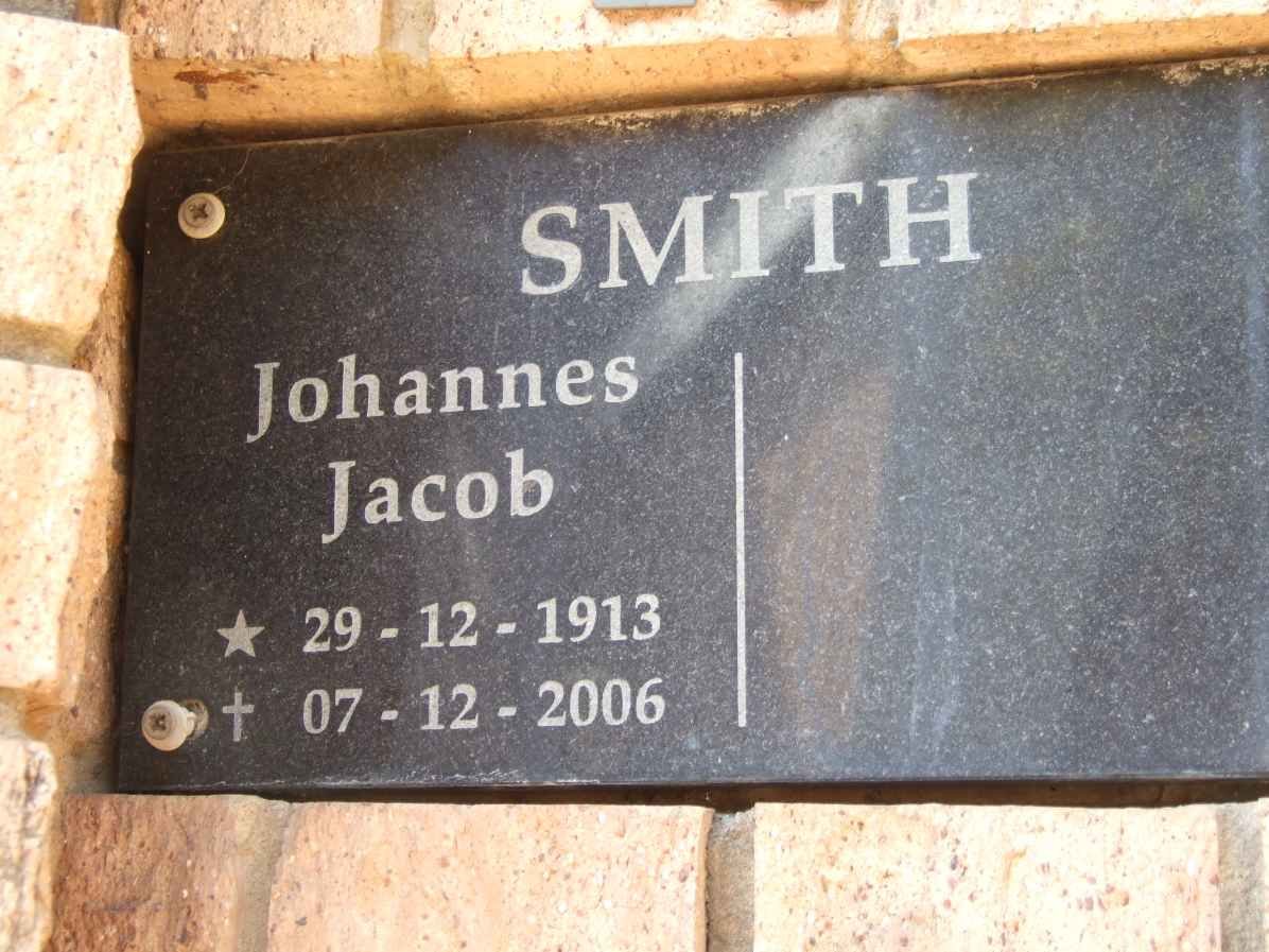 SMITH Johannes Jacob 1913-2006