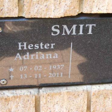 SMIT Hester Adriana 1937-2011