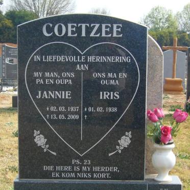 COETZEE Jannie 1937-2009 &amp; Iris 1938-