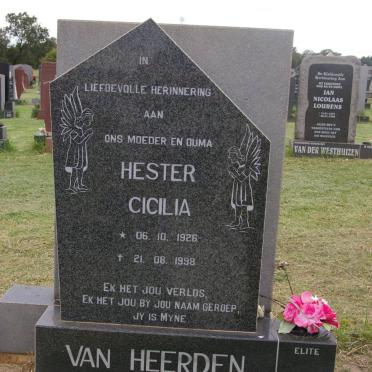HEERDEN Hester Cicilia, van 1926-1998