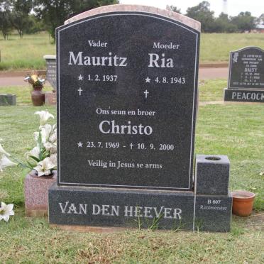 HEEVER Mauritz, van den 1937- &amp; Ria 1943- :: VAN DEN HEEVER Christo 1969-2000