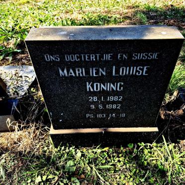 KONING Marlien Louise 1982-1982