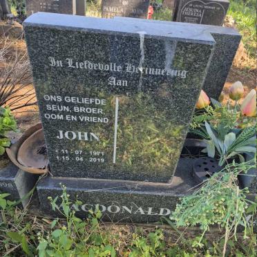 MACDONALD John 1971-2019