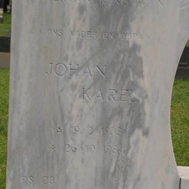 PRETORIUS Johan Karel 1933-1984 