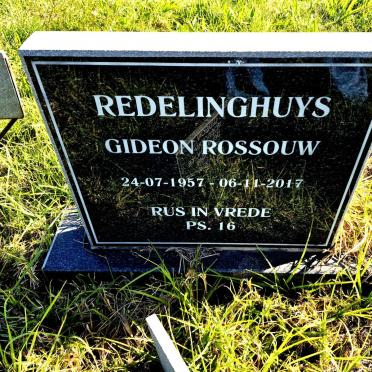 REDELINGHUYS Gideon Rossouw 1957-2017