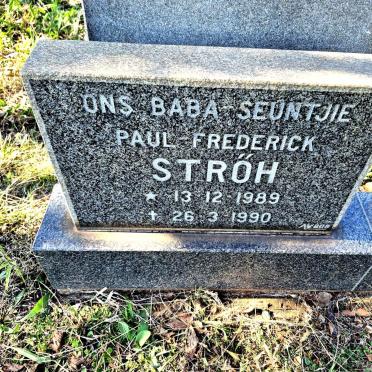 STROH Paul Frederick 1989-1990