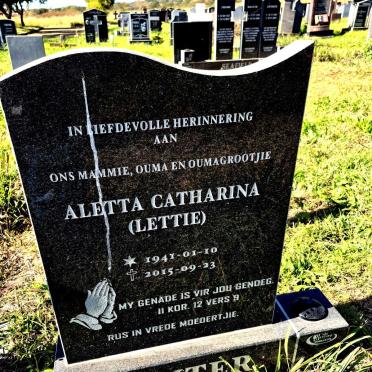 VENTER Aletta Catharina 1941-2015