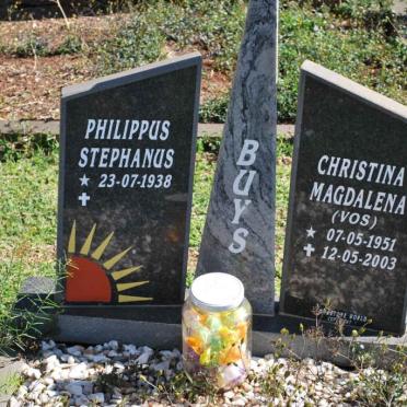 BUYS Philippus Stephanus 1938- &amp; Christina Magdalena VOS 1951-2003