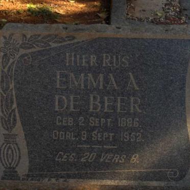 BEER Emma A., de 1886-1952