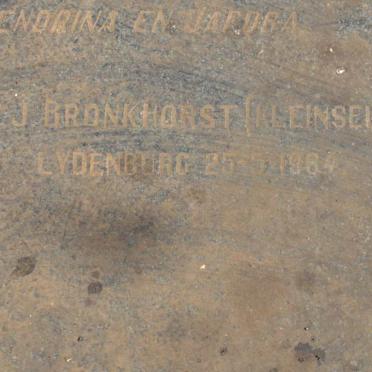 BRONKHORST N.J. -1964