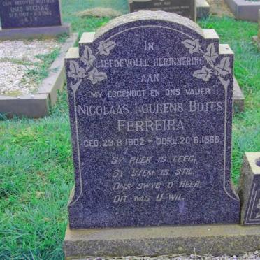 FERREIRA Nicolaas Lourens Botes 1902-1966