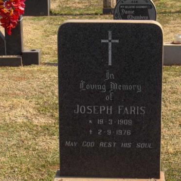 FARIS Joseph 1909-1976