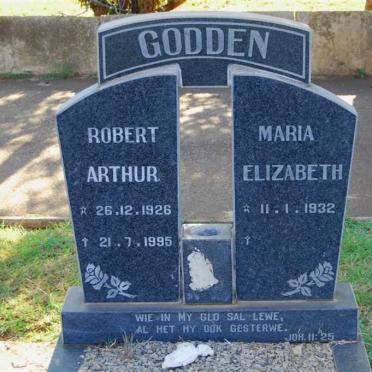 GODDEN Robert Arthur 1926-1995 &amp; Maria Elizabeth 1932-